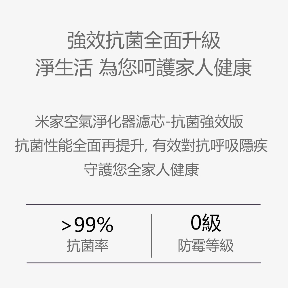 淨生活 空氣淨化器濾芯 適用 小米 1代/2代/3代/2S/Pro 除甲醛 抗菌 HEPA濾芯-細節圖2