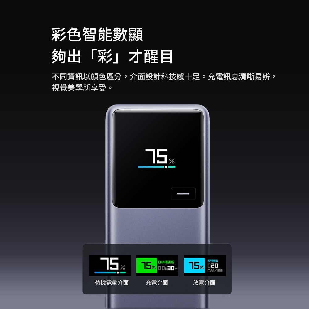 小米 米家 自帶線行動電源10000 165W 行動電源 充電寶-細節圖3