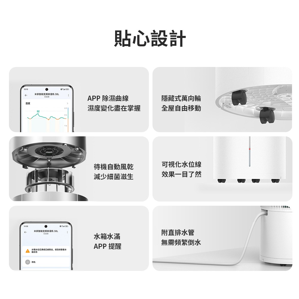 小米 米家 智能變頻除濕機 30L 小米除濕機 米家除濕機 除濕機-細節圖2