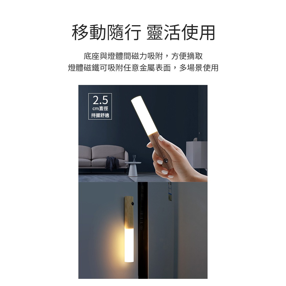 智能人體感應小夜燈 感應小夜燈 感應燈 LED燈 櫥櫃燈 夜燈 氛圍燈-細節圖6