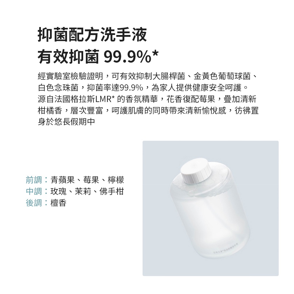 小米洗手機 專用洗手液 地中海型 抑菌型 胺基酸型 洗手液 米家洗手機-細節圖5