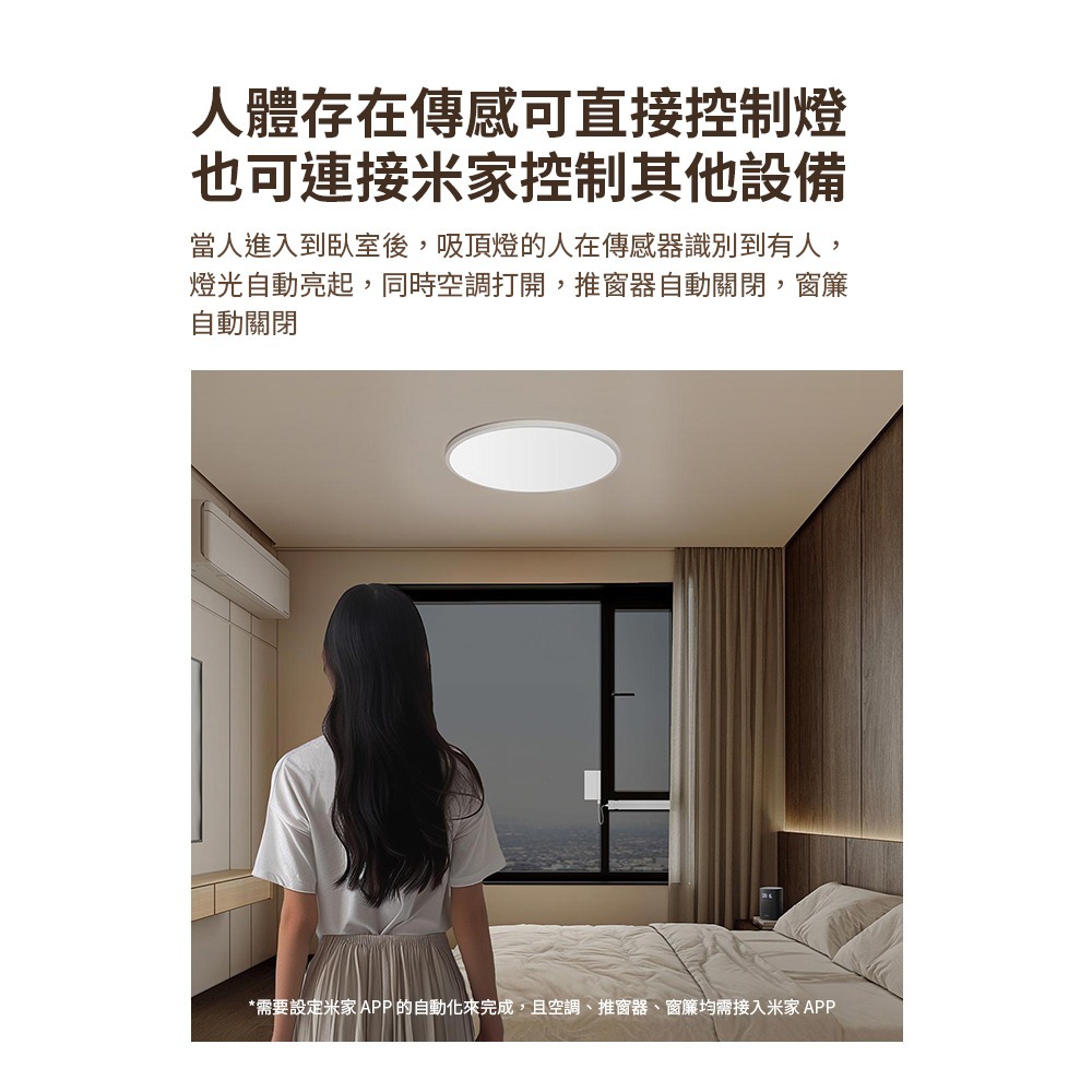 小米有品 linptech 人體存在智能燈 LX1 人吸頂燈 智能燈 光感燈 人體感應燈 感應燈-細節圖2