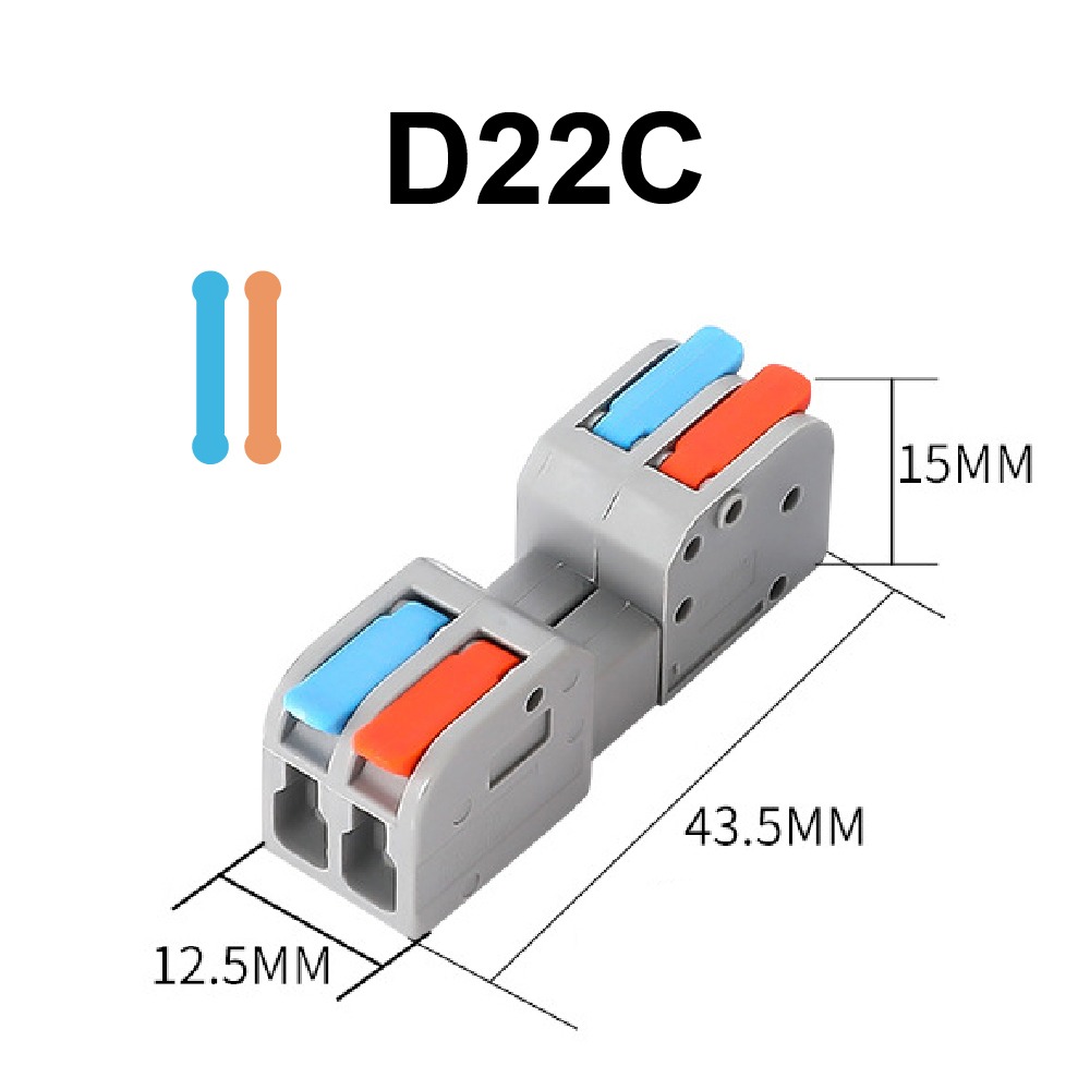【青禾坊】對接式多進多出電線連接器系列 (電線連接器/快速接頭/接線端子/快接頭/電火布)-規格圖9