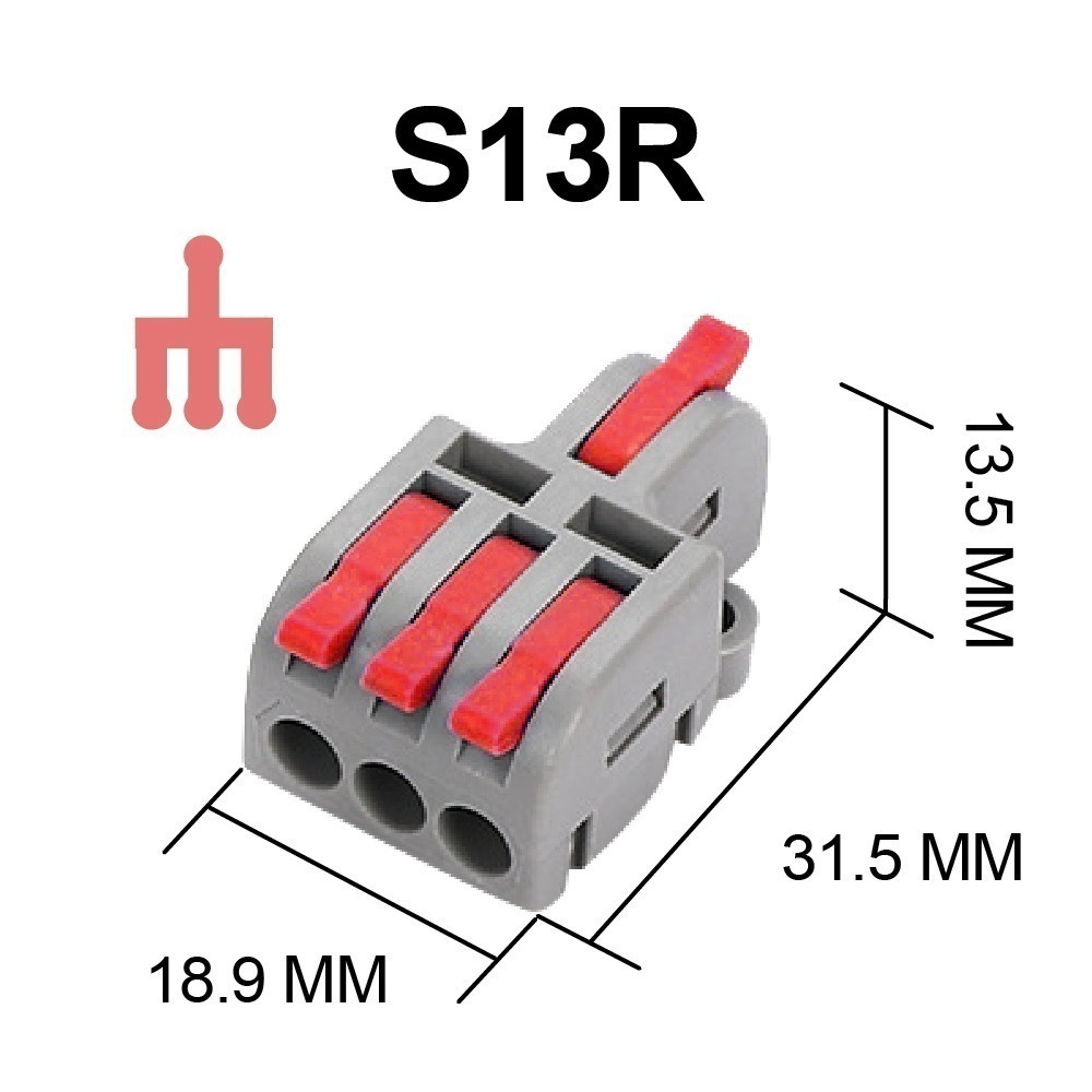 拼接式1進3出紅(S13R)