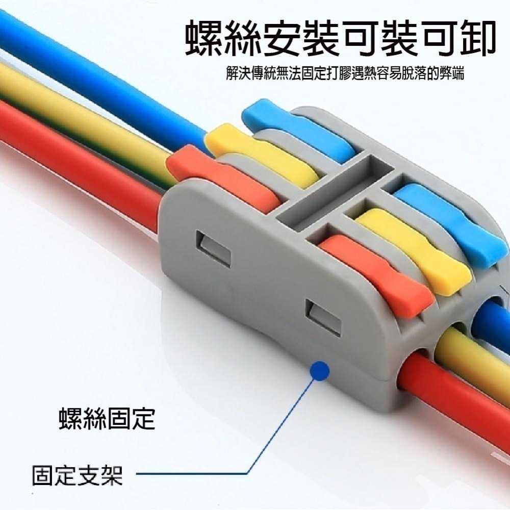 【青禾坊】三進多出電線連接器系列 (電線連接器/快速接頭/接線端子/快接頭/電火布)-細節圖4