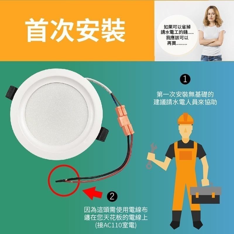 【青禾坊】歐奇 OC 10W LED免驅動器崁燈 杯燈 投射燈 (TK-AE002)-細節圖8