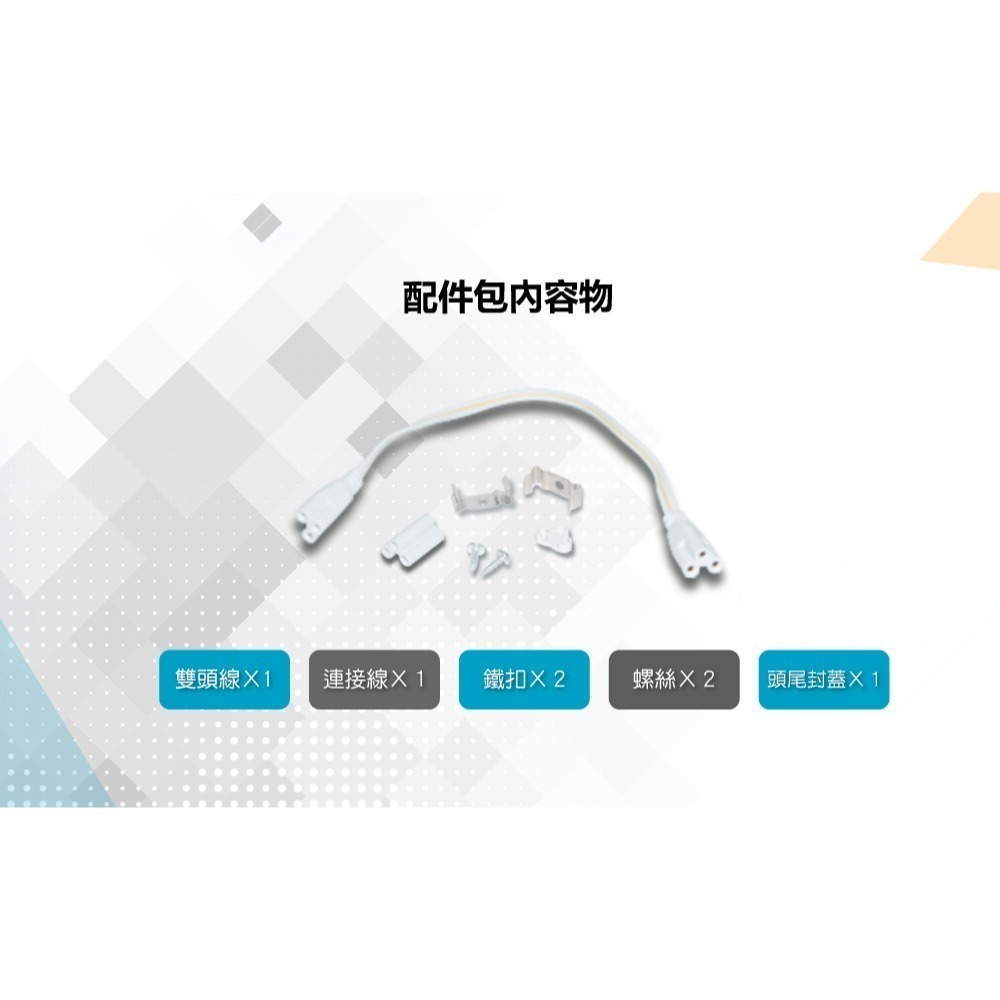 【青禾坊】三孔T5 LED 4呎 / 3呎 /2呎 / 1呎- 節能支架燈/串接燈/層板燈-細節圖7