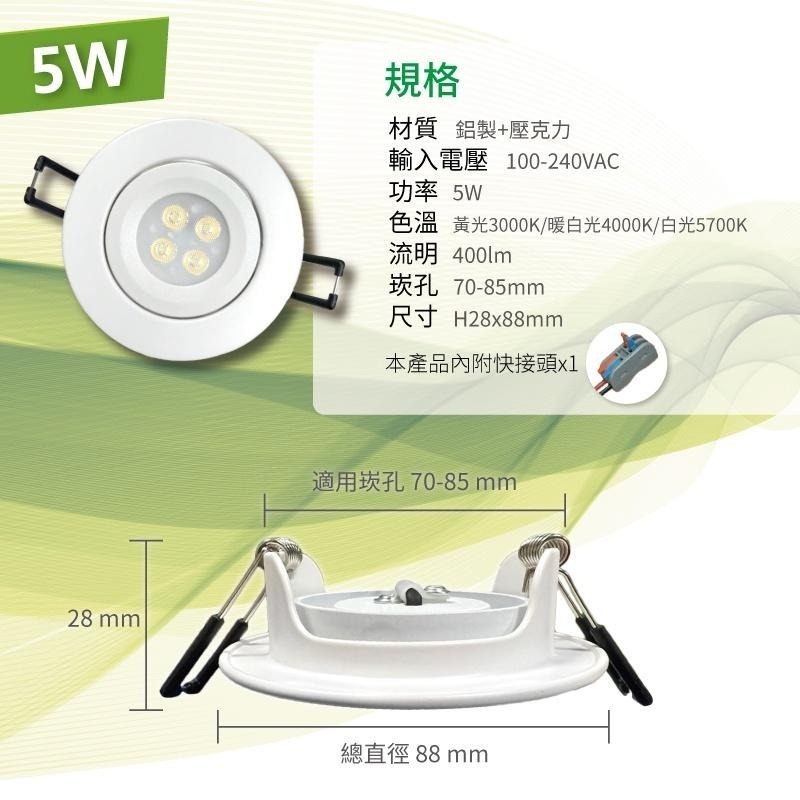 【青禾坊】好安裝系列 歐奇OC 5W/10W 可調角度聚光型超薄款 含變壓器(TK-AU105R/TK-AU110R)-細節圖4