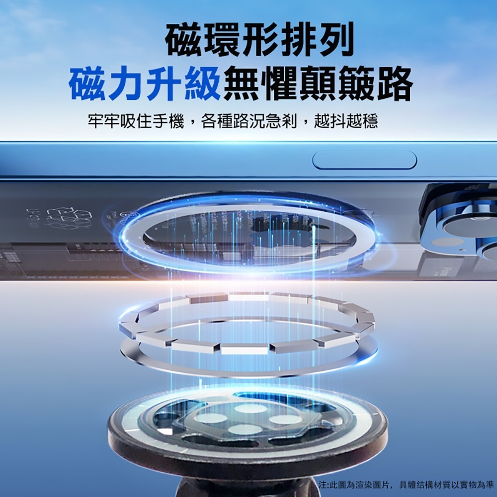 【青禾坊】磁吸折疊手機支架-1入(磁吸/手機支架/3C/車用支架/車用手機支架/平板支架)-細節圖4