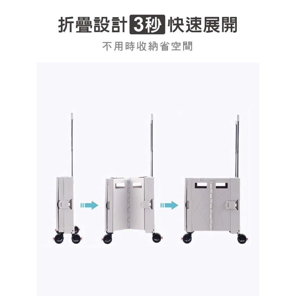 【青禾坊】*特仕餐桌Pro版拉拉車-雙餐桌板-四輪款(四輪帶煞)-珍珠白-細節圖5