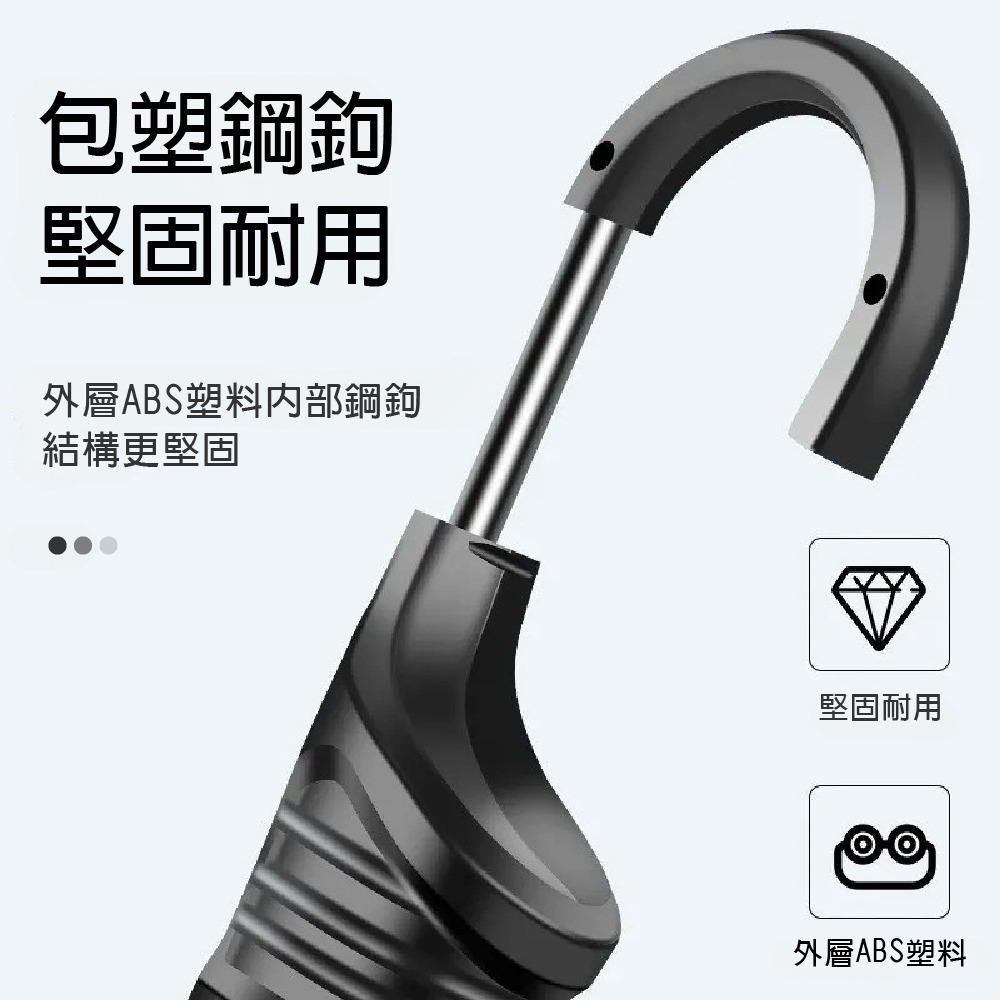 【青禾坊】多用途彈力綁帶-2入 (收納帶/摩託車綁帶/汽車後備箱綁帶/置物綁帶/網繩/彈力繩鈎帶/貨架繩/捆綁繩)-細節圖5