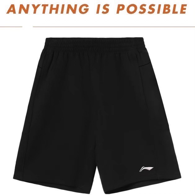 LI-NING 李寧 運動短褲 夏季球褲 寬鬆短褲 五分褲 針織材質 3XL 運動褲-細節圖5