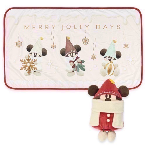 全新現貨 2025 東京迪士尼 聖誕商品 東迪聖誕 米奇精靈系列 刺繡鑰匙圈 髮夾 手提包 餅乾 軟糖 小方巾 手帕-細節圖2