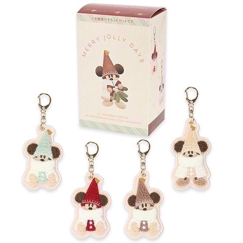 全新現貨 2025 東京迪士尼 聖誕商品 東迪聖誕 米奇精靈系列 刺繡鑰匙圈 髮夾 手提包 餅乾 軟糖 小方巾 手帕-規格圖9