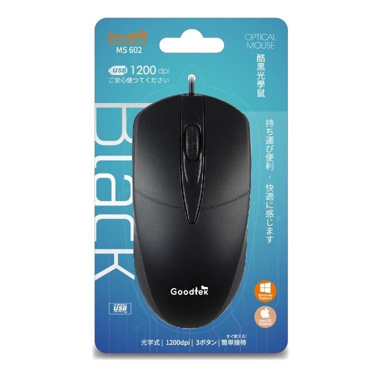 Goodtek 有線光學滑鼠(黑)MS602-細節圖2