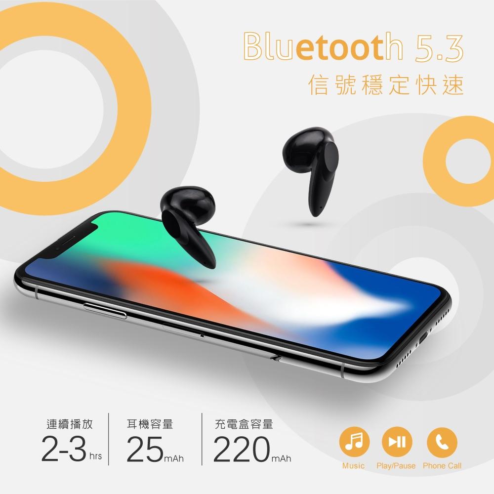 E-books SS38 狂蜂經典款電量顯示藍牙5.3耳機-細節圖2