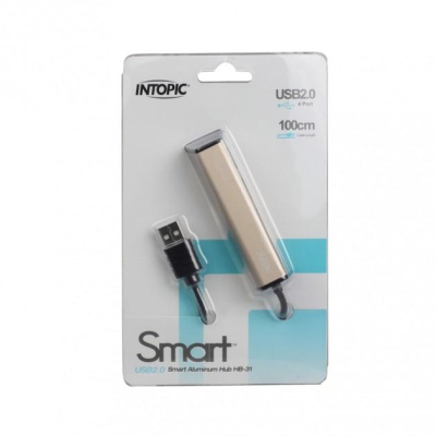 INTOPIC 廣鼎 USB2.0 鋁合金4埠集線器 HB-31