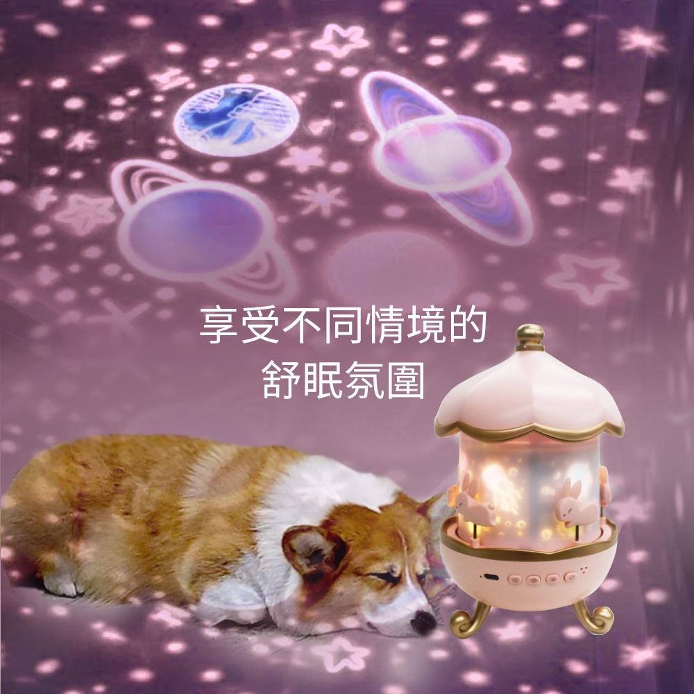 CStar 旋轉小屋兔兔音樂投影燈(LD68)-細節圖3