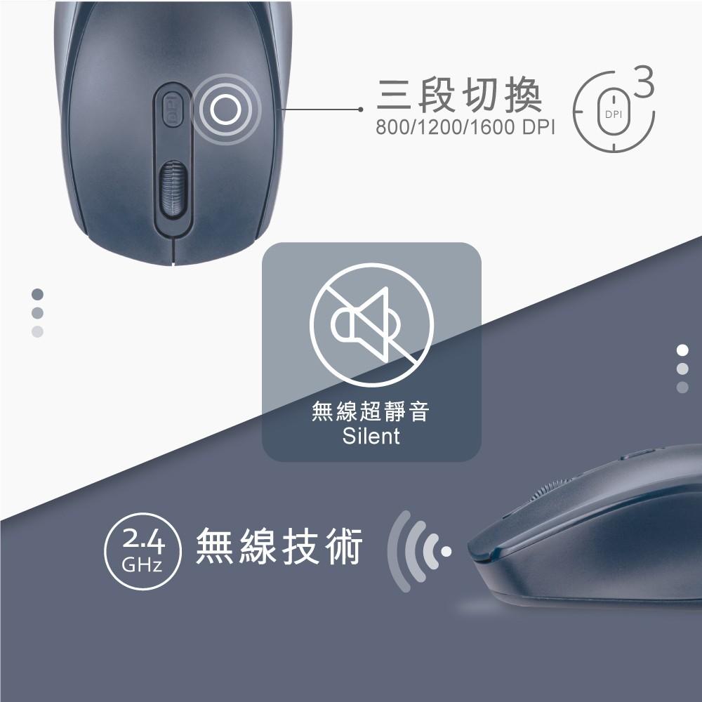 E-books M74 四鍵式Type C+USB雙介面靜音無線滑鼠-細節圖4