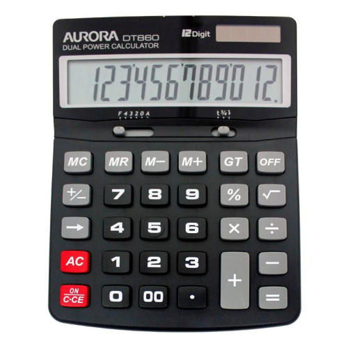 AURORA 震旦 大字幕顯示 桌上型 計算機 DT860(尺寸180x135x39mm)