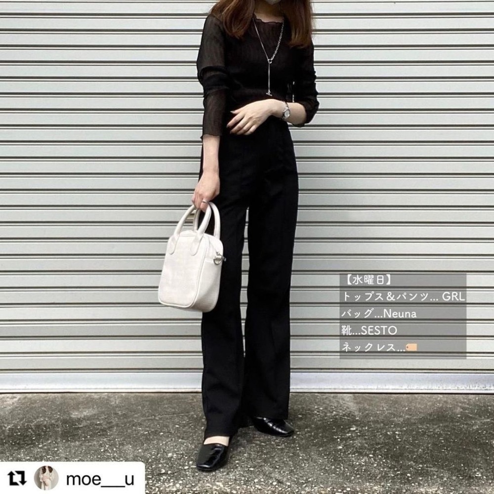 甜心貓~現貨。限時超殺優惠！【原包裝】日單 GRL 兩件套楊柳褶皺彈性上衣+牛奶絲背心 六色 SML-細節圖10