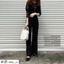 甜心貓~現貨。限時超殺優惠！【原包裝】日單 GRL 兩件套楊柳褶皺彈性上衣+牛奶絲背心 六色 SML-規格圖11