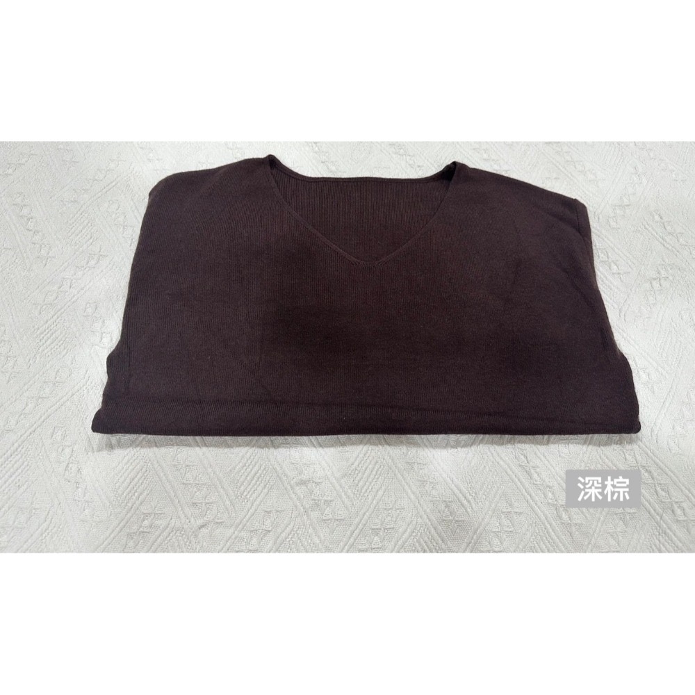 甜心貓~現貨。 日單 GRL 百搭V領簡約彈性針織上衣 多色 毛衣-規格圖11