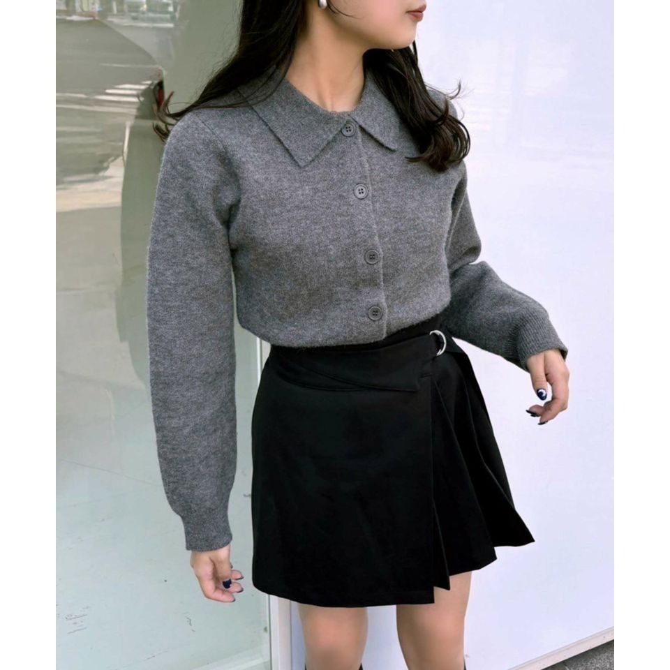 甜心貓💕預購。日單 NICE CLAUP 百搭D型扣環腰帶百褶裙 有安全褲 四色 均碼-細節圖3