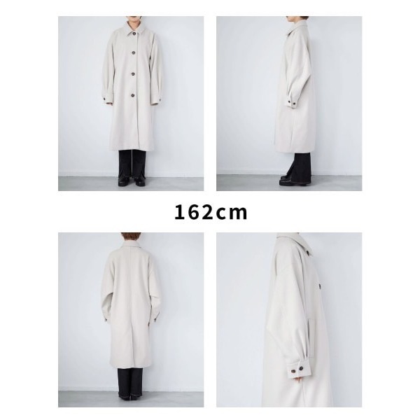 甜心貓💕少量現貨。 再入荷~日單 Heather 日本定番人気~翻領毛呢單排釦大衣外套 淺奶茶色 均碼 長版大衣外套-細節圖11