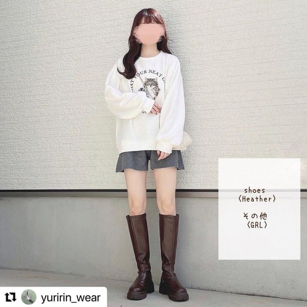 甜心貓💕少量現貨+預購。日單 GRL 多家 可愛喵喵貓咪印花(內鋪棉)(圈毛)長袖衛衣 三色 均碼 大學T 長袖上衣-細節圖4