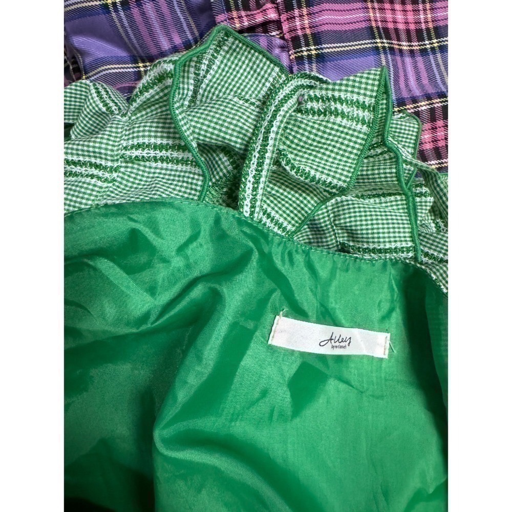 甜心貓💕現貨。【Alley】by w closet  日本熱賣款可疊穿多層荷葉邊吊帶裙 三色均碼 連衣裙肩帶裙-規格圖11