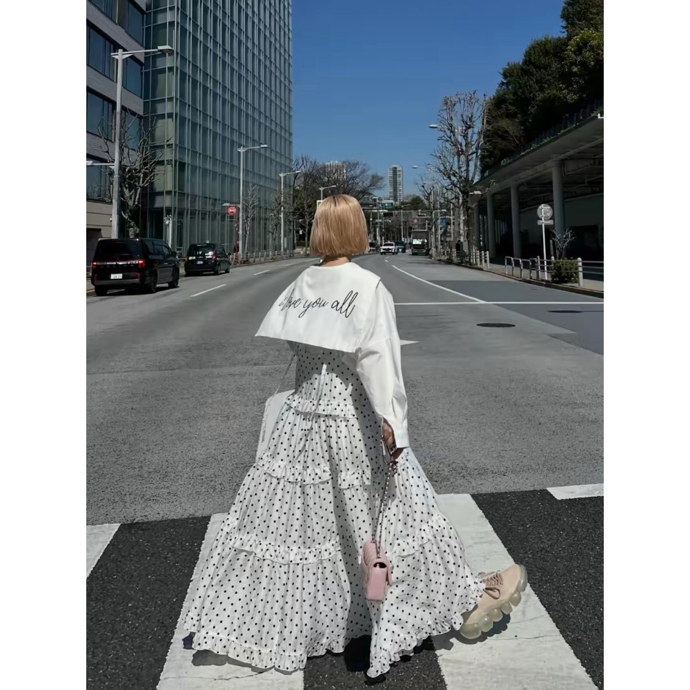 甜心貓💕現貨。【Alley】by w closet  日本熱賣款可疊穿多層荷葉邊吊帶裙 三色均碼 連衣裙肩帶裙-規格圖11