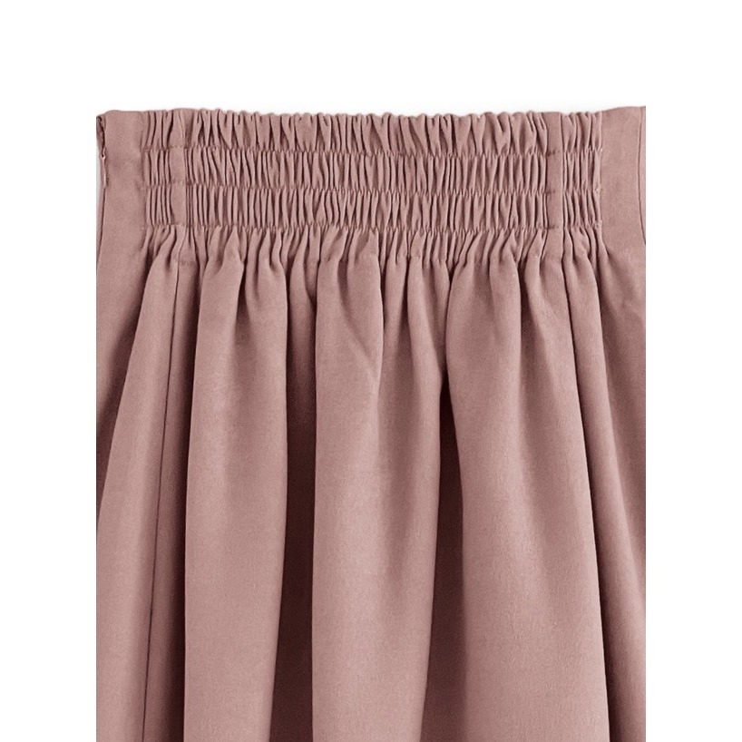 甜心貓💕少量現貨有標~日單 GRL 顯瘦高腰單排釦裝飾半身裙 三色 SML 長裙 A字裙-細節圖9