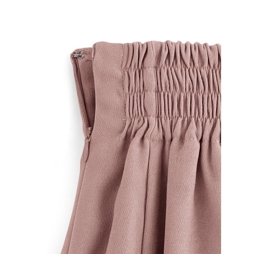 甜心貓💕少量現貨有標~日單 GRL 顯瘦高腰單排釦裝飾半身裙 三色 SML 長裙 A字裙-細節圖11