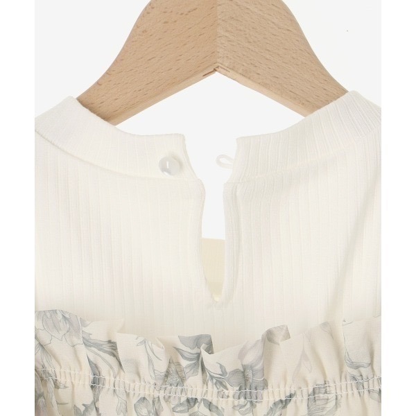 甜心貓~少量現貨。日單 MAJESTIC LEGON 假兩件荷葉邊修身洋裝 連衣裙 連身裙 SM 多色-細節圖10