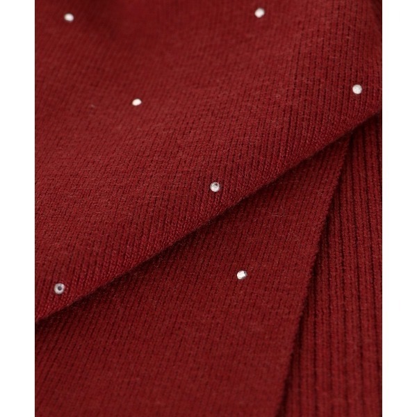 甜心貓~現貨# 日本🇯🇵大人氣！ 日單 MAJESTIC LEGON 甜美大蝴蝶結露肩釘小鑽針織上衣 多色 均碼-細節圖11