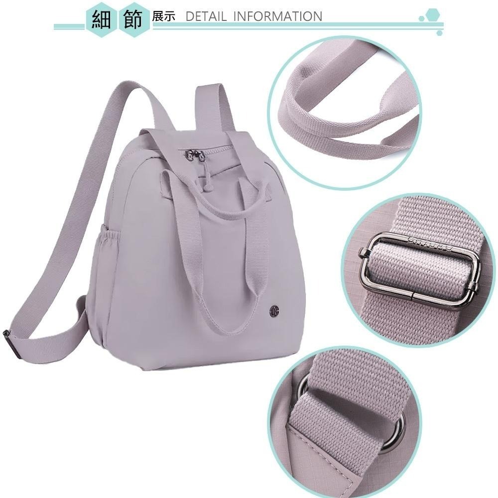 SPRING-學院風通勤2way後背包 大學生上課通勤2用肩背包 旅行後背包-多色-細節圖2