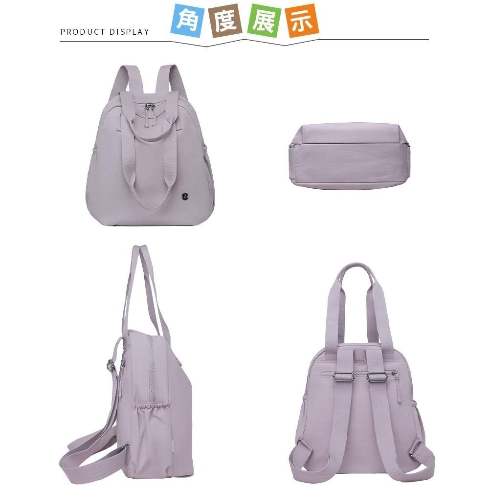 SPRING-學院風通勤2way後背包 大學生上課通勤2用肩背包 旅行後背包-多色-細節圖3