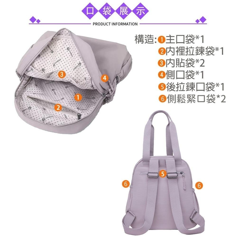 SPRING-學院風通勤2way後背包 大學生上課通勤2用肩背包 旅行後背包-多色-細節圖5