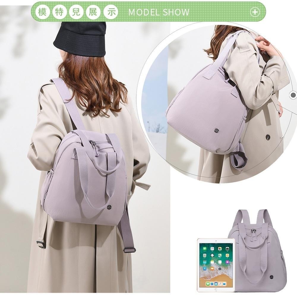 SPRING-學院風通勤2way後背包 大學生上課通勤2用肩背包 旅行後背包-多色-細節圖6