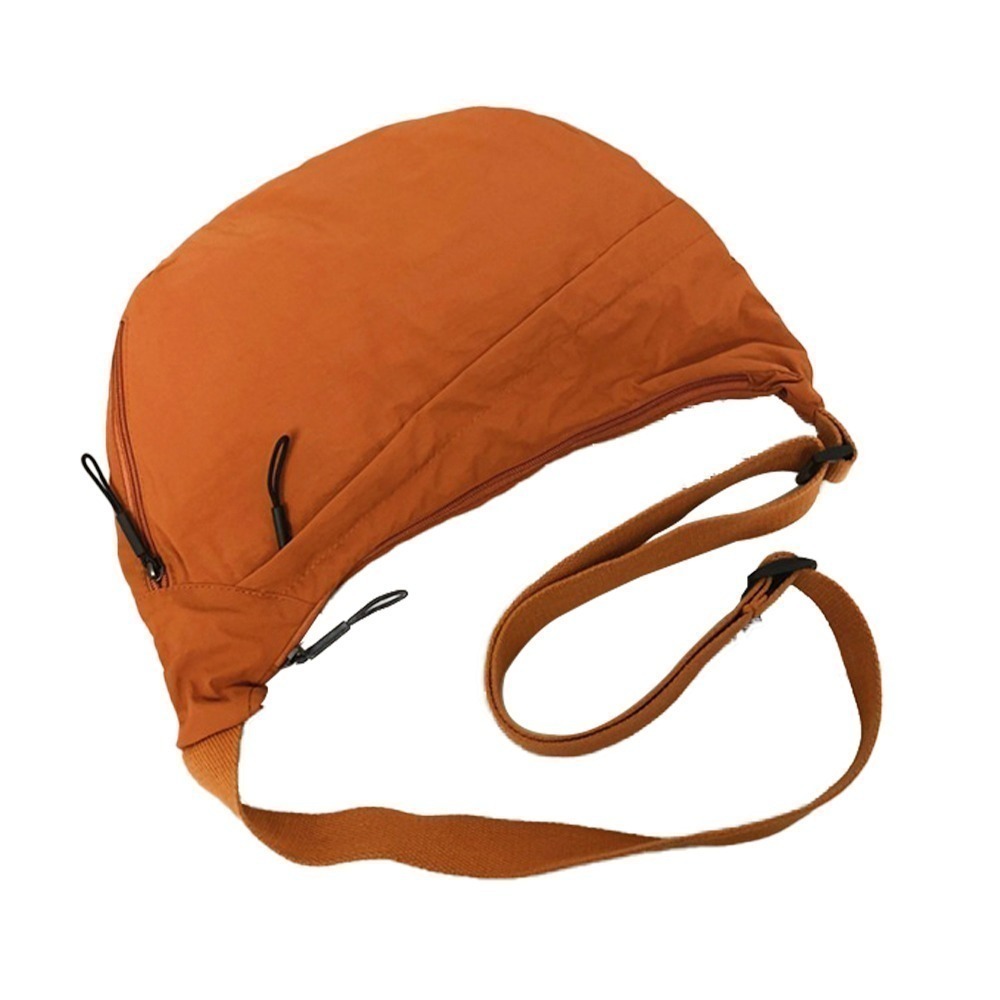 SPRING-輕量大容量時尚彎月尼龍肩背包斜背包 腋下尼龍水餃包-多色-規格圖9