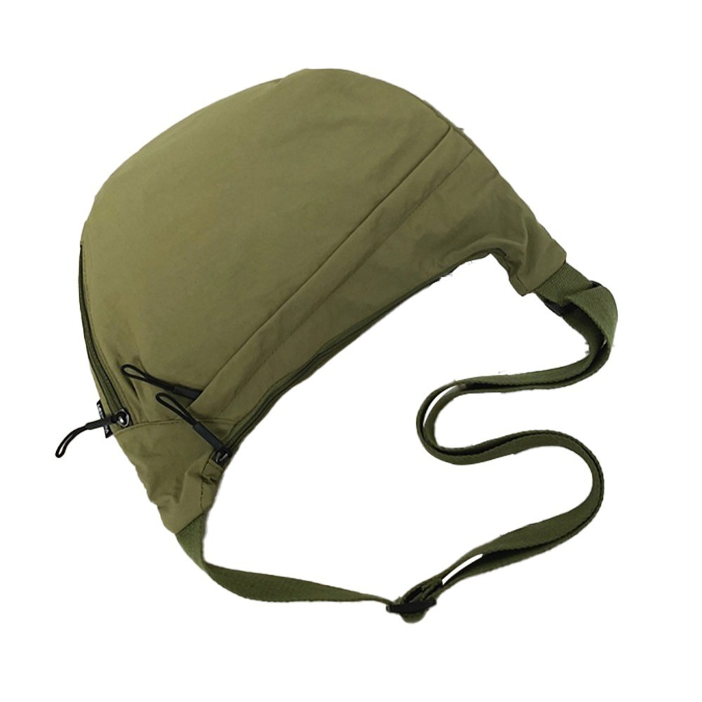 SPRING-輕量大容量時尚彎月尼龍肩背包斜背包 腋下尼龍水餃包-多色-規格圖9