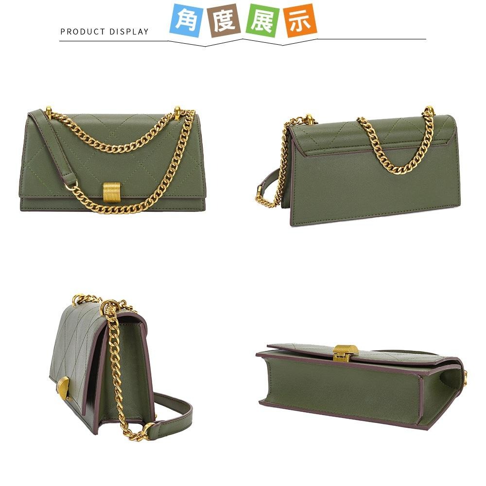 SPRING-菱格鍊條包 刺繡鍊條小斜背包 菱格晚宴包 -多色 菱格鍊條肩背包-細節圖5