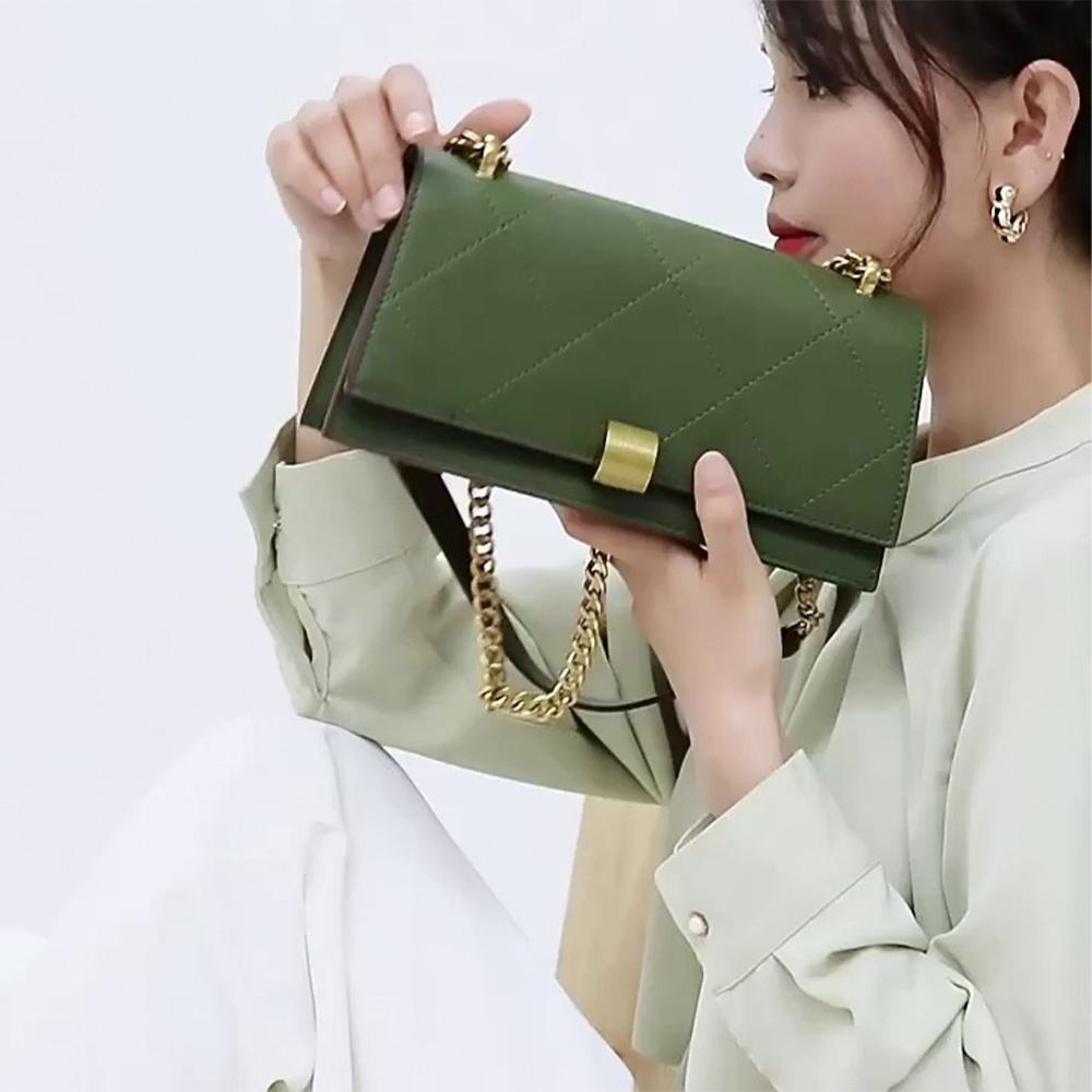 SPRING-菱格鍊條包 刺繡鍊條小斜背包 菱格晚宴包 -多色 菱格鍊條肩背包-細節圖8