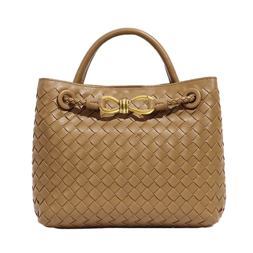 SPRING-時尚手工編織肩背包 簡約質感手提小方包-多色-規格圖9