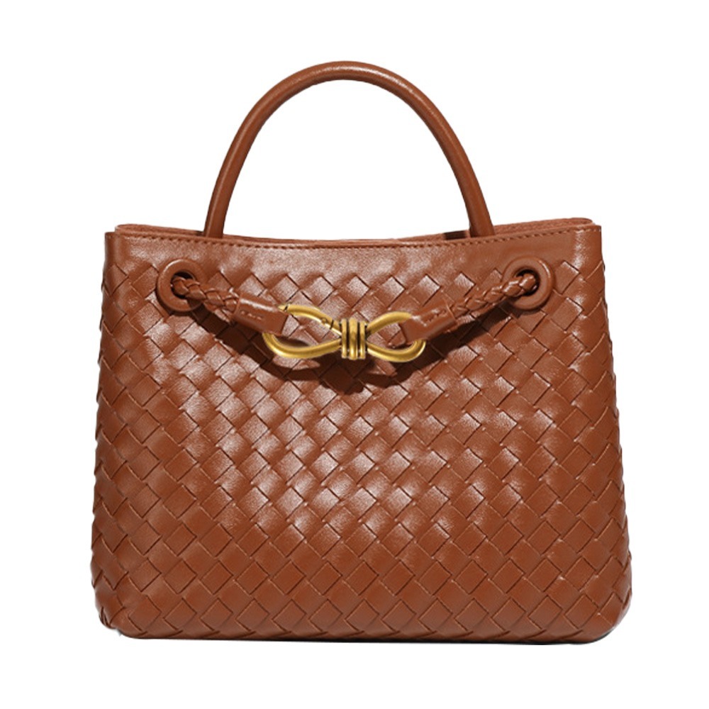 SPRING-時尚手工編織肩背包 簡約質感手提小方包-多色-規格圖9