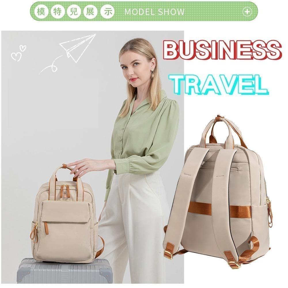 SPRING-尼龍手提後背包韓版時尚商務通勤後背包大容量後背包旅行後背包-多色-細節圖7