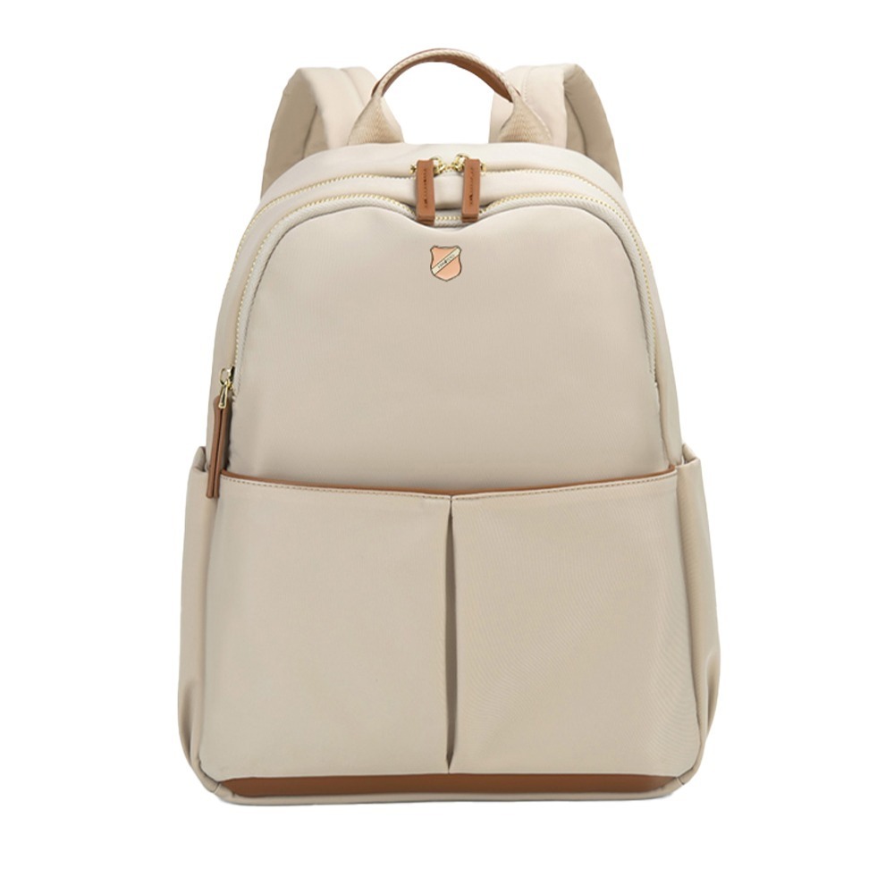 SPRING-日系簡約尼龍後背包大學生書包輕便休閒旅行後背包多功能後背包-多色-規格圖9