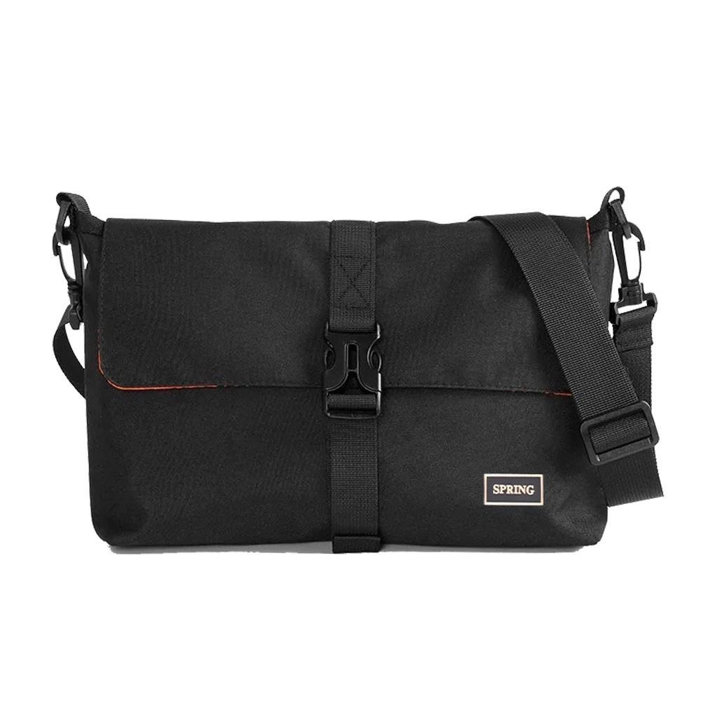 SPRING-牛津布雙面小斜背包中性百搭雙面斜背包簡約斜背包-細節圖2