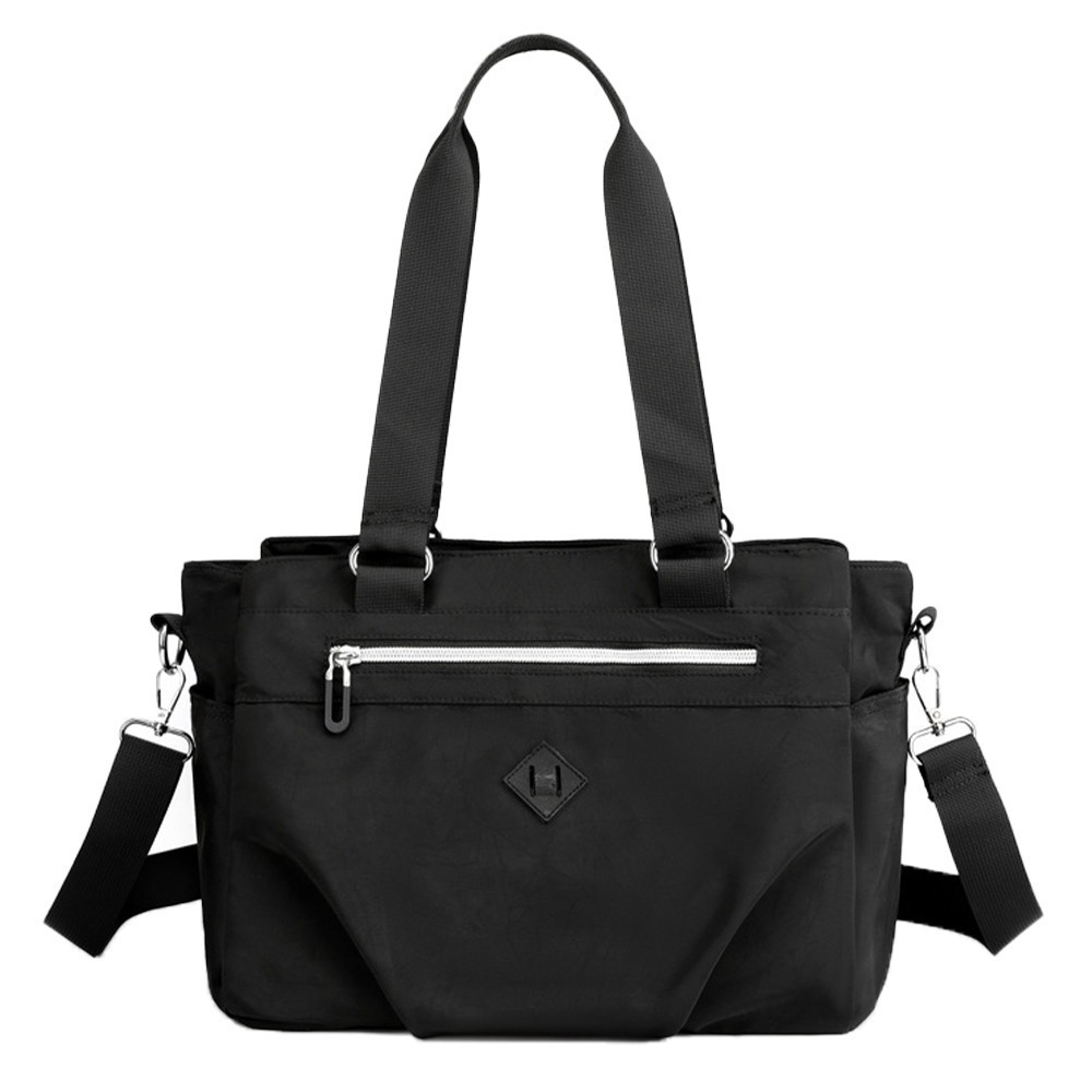 SPRING-學院風肩背斜背2用包防潑水耐磨耐刮三層大方包-多色-規格圖9